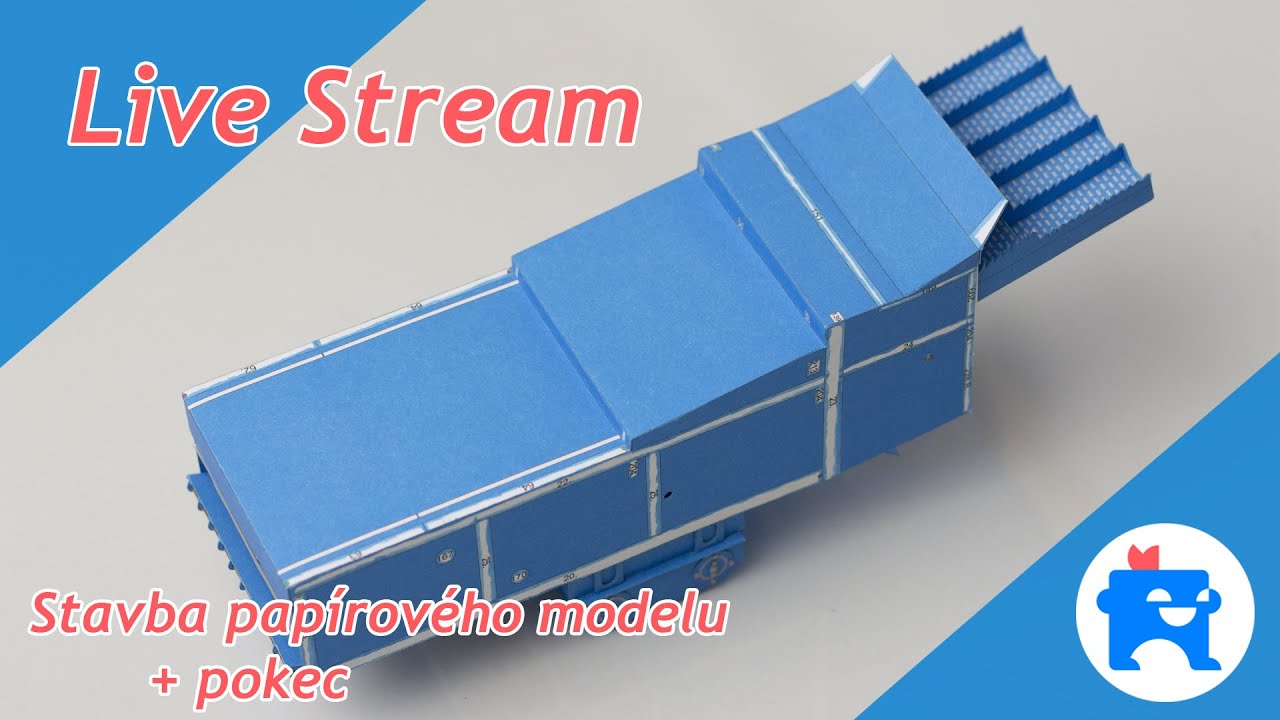 LIVE Stream  ✂️ Papírové modely ✂️ Fortschritt E516 (agromodels) ✂️ stavba a rady