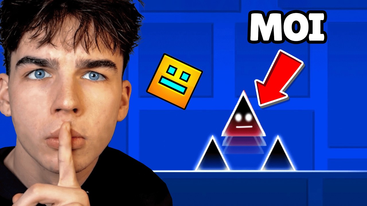 Geometry Dash Mais JE suis le SPIKE ! ( c'est très drôle )