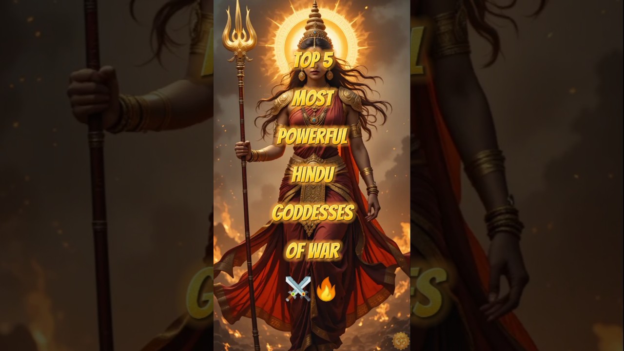 Top 5 Most Powerful Hindu Goddesses of War⚔️🔥#goddess #shorts #youtubeshorts #ytshorts #top5