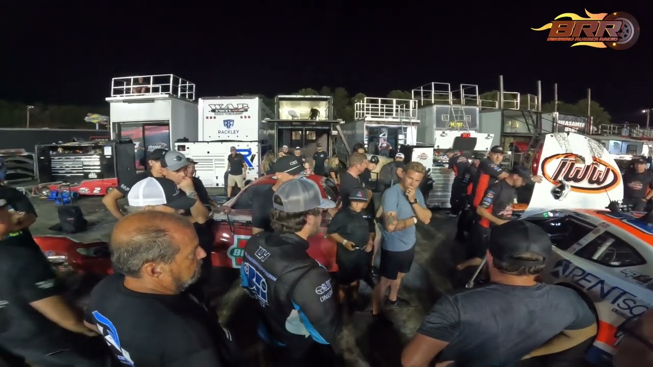 Landon Huffman exchanges words with Kevin Harvick: 