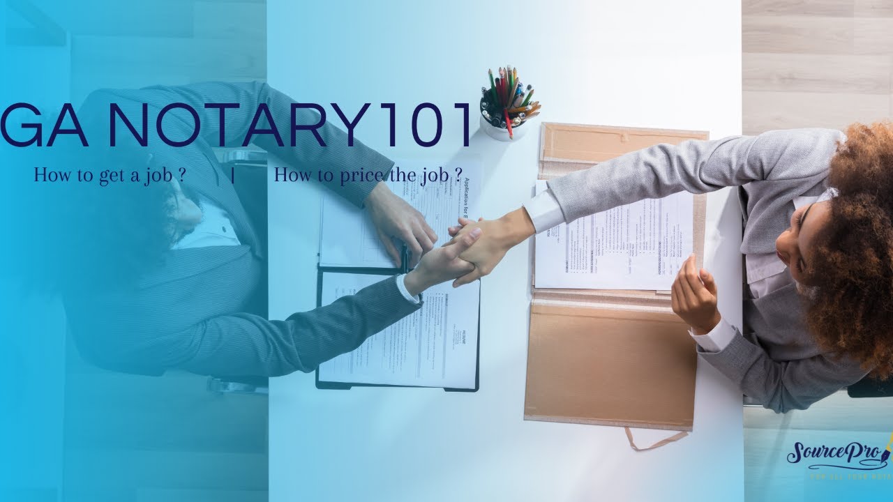 GA Notary 101 - How to get the job and price the job?