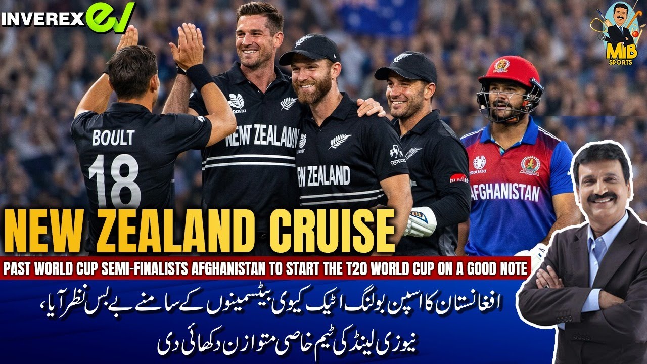 New Zealand Cruise Past World Cup Semi-Finalists Afghanistan to start the T20 World Cup on good note
