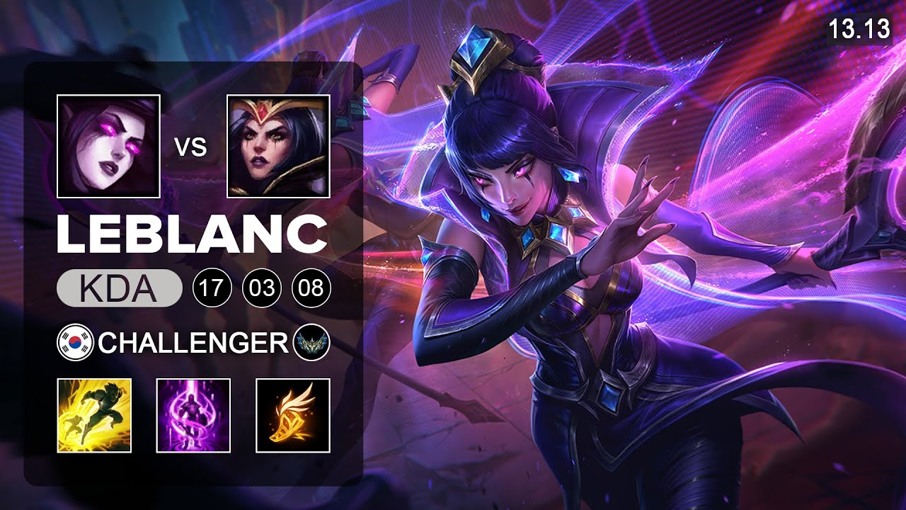 LeBlanc vs Morgana Mid - KR Grandmaster - Patch 13.13 Season 13