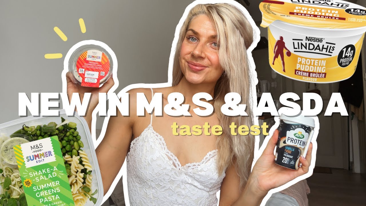 TRYING NEW FOOD AT MARKS & SPENCER and ASDA 🇬🇧 JULY 2025