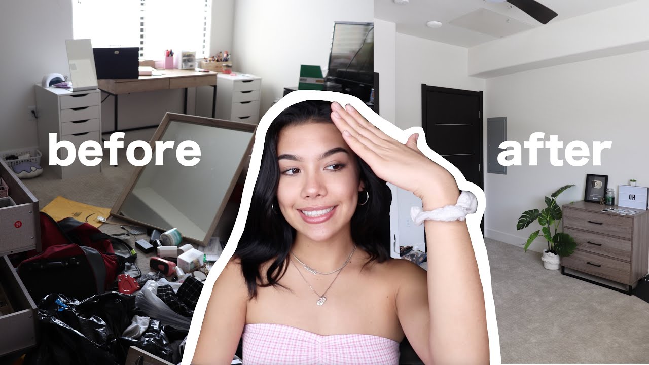 CLEANING OUT MY ROOM AT 5 AM *satisfying*
