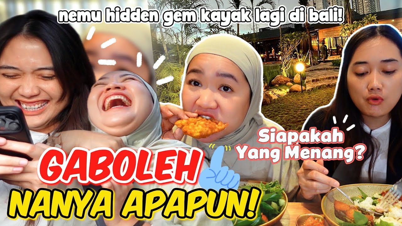 CHALLENGE GABOLEH NANYA SEPANJANG VIDEO EPISODE 2! SAMBIL MAKAN DITENTUIN CHATGPT!