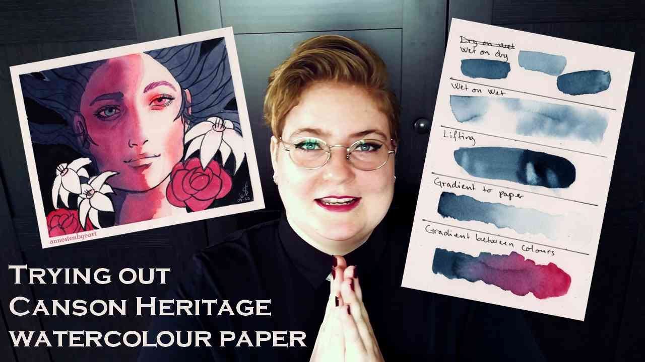 Canson Heritage 100% Cotton Hot Press Watercolour Paper Test and First Impressions