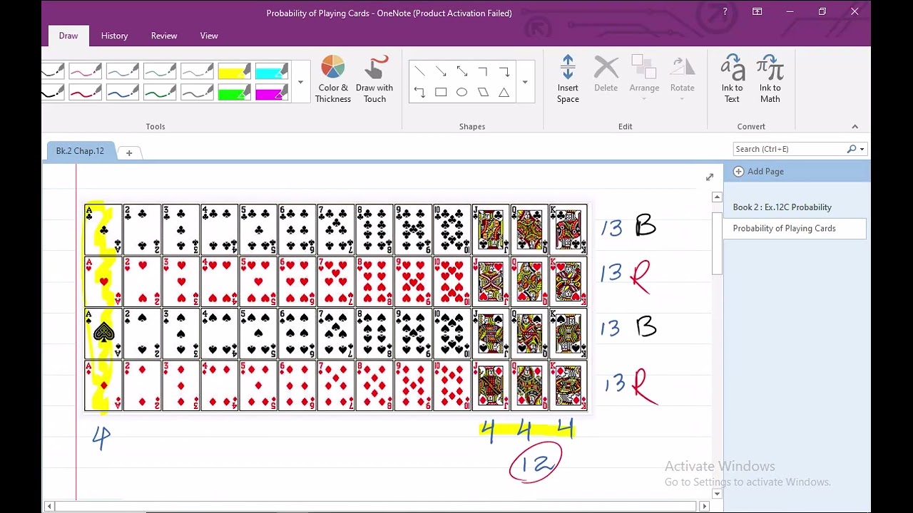 Probability of Playing Cards | O Level 4024 | IGCSE 0580 | Probability of single event