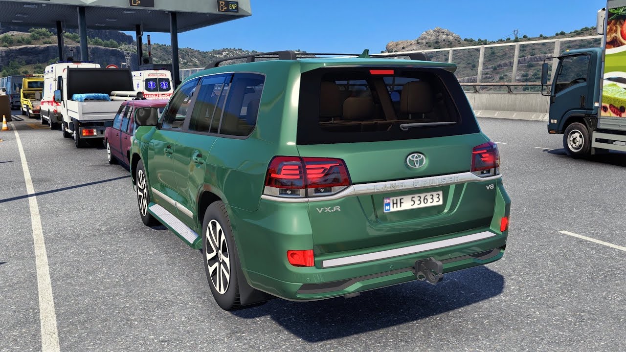 Toyota Land Cruiser 200 2012 🚐 | Realistic Steering Wheel Gameplay | ETS2 1.57