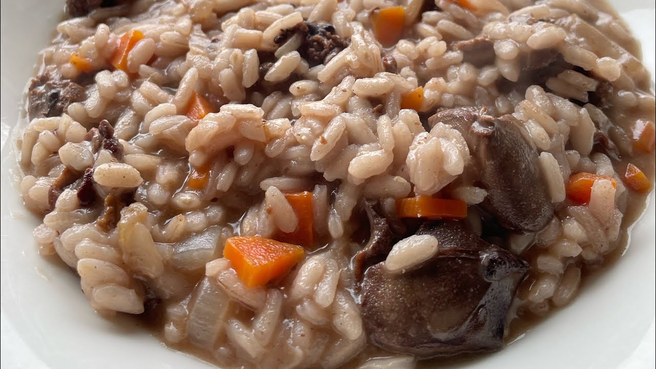 Risotto con fegatini di pollo