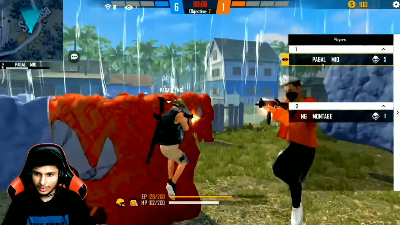 PAGAL M10 VS NG MONTAGE || 1 VS 1 || BEST OF CLASH FIGHT || NONSTOP GAMING ||