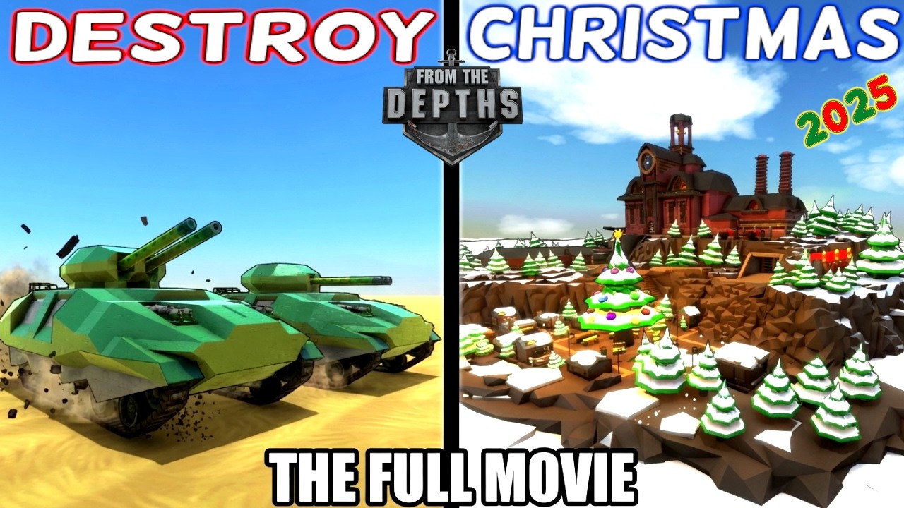 I Sent Heavy Artillery To DESTROY Christmas | FULL Campaign | From The Depths Christmas 2025