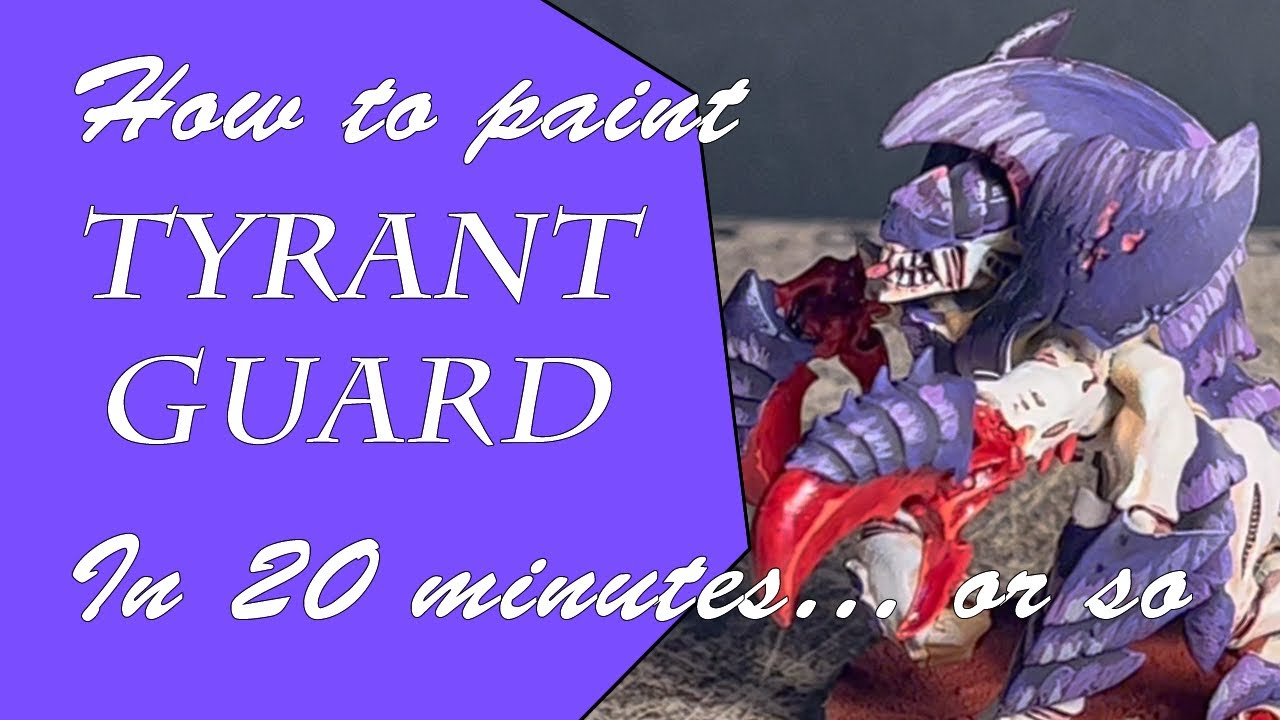 How to paint a Leviathan Tyrant Guard in 20 minutes or so