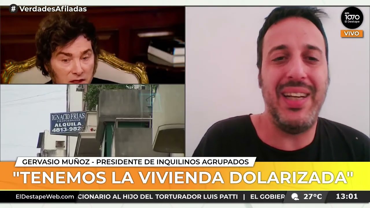 Entrevista a Gervasio Muñoz de Inquilinos Agrupados para El Destape