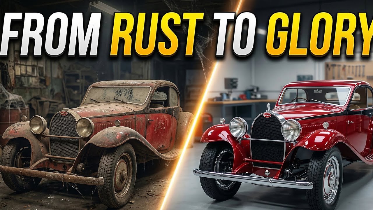 1932 Bugatti Restored to Perfection – From Rusty Classic to Shiny Supercar!