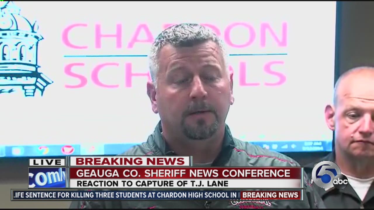 TJ Lane captured Chardon presser