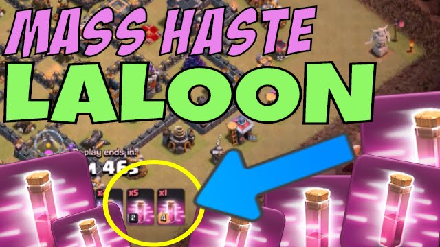 NEW TH9 STRATEGY - LALOON + MASS HASTE with Queen Walk! 3 Star Tips for Clash of Clans!