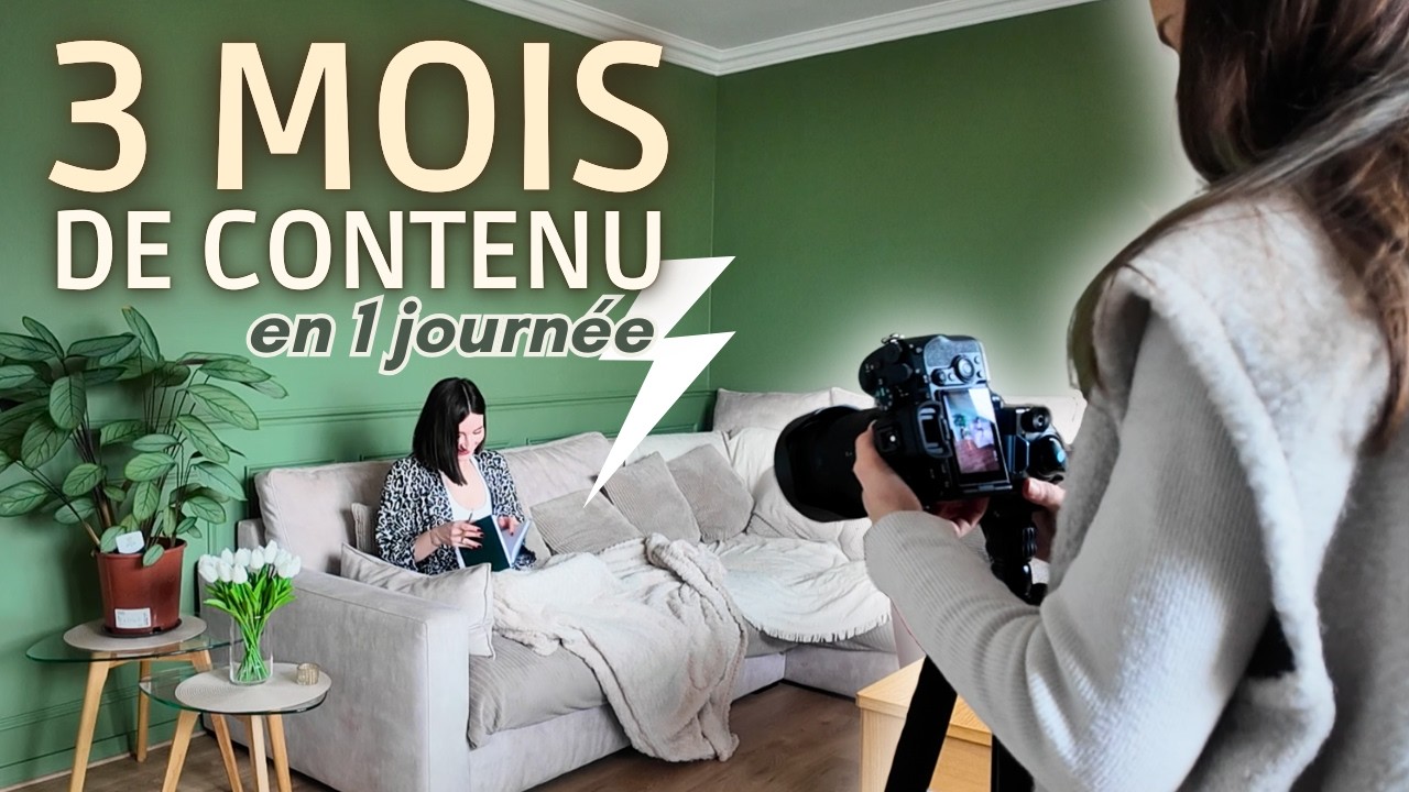 Comment j’ai créé 3 mois de contenu en 1 journée (shooting photo produit)