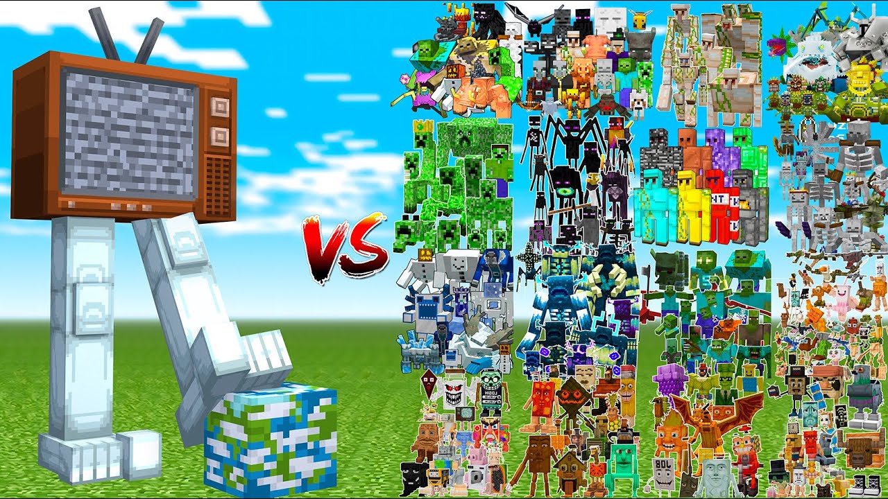 OG PLANETARY TELEPIEDONE vs ALL IRON GOLEMS,ZOMBIES,SKELETONS,BRAINROTS,ENDERMANS,WARDENS!