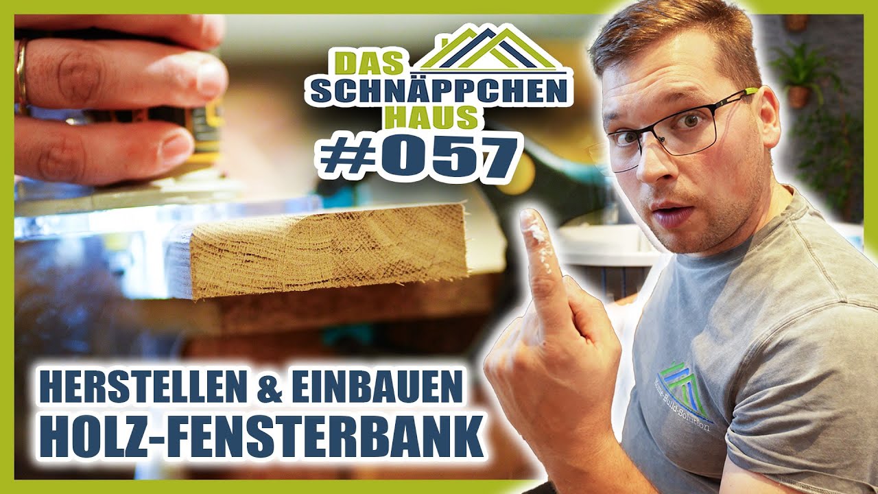 HOLZ FENSTERBANK herstellen & einbauen! | SCHNÄPPCHENHAUS #57 | Home Build Solution