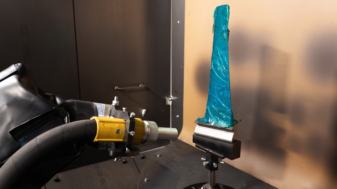 Robotic Shot Peening of Blade Roots
