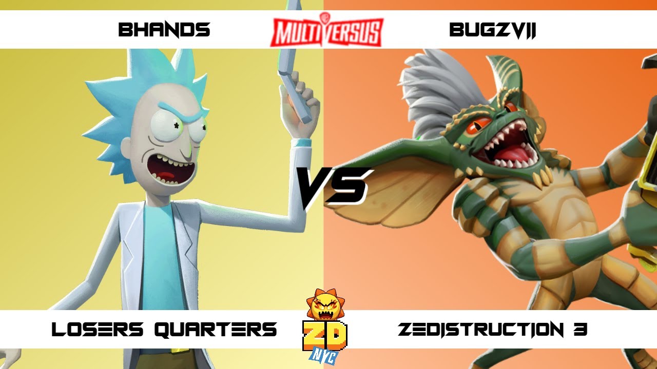 ZEDISTRUCTION 3 Losers Quarters Bhands (Rick) vs Bugzvii (Stripe, Harley) MultiVersus Tournament