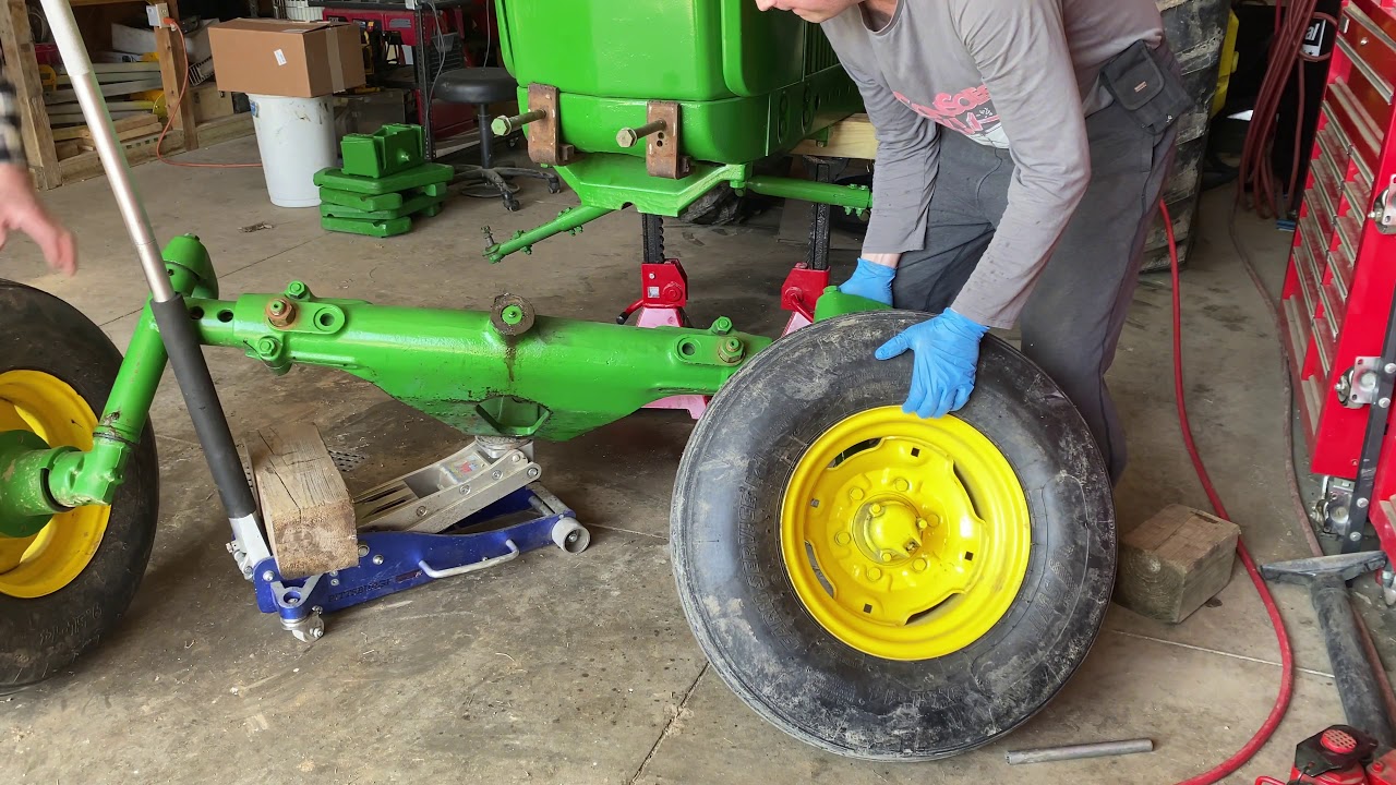 Pulling the Front Axle of the John Deere 2510, Power Steering Leak