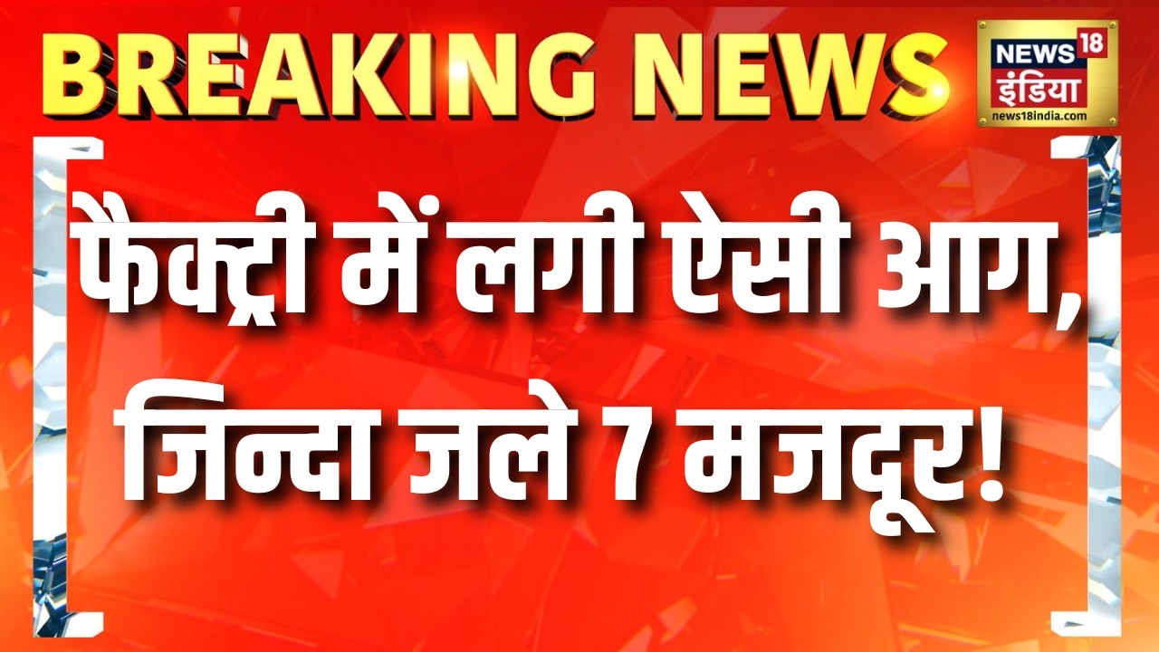 फैक्ट्री में लगी ऐसी आग, जिन्दा जले 7 मजदूर! | Rajasthan News | Bhiwadi News | Hindi News
