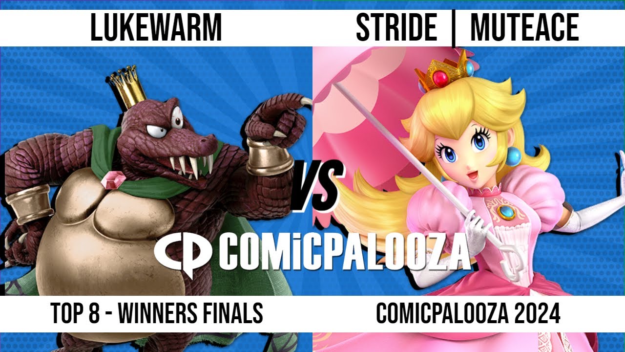 Comicpalooza 2024 - Winner's Finals - Lukewarm (King K. Rool) VS MuteAce (Peach)