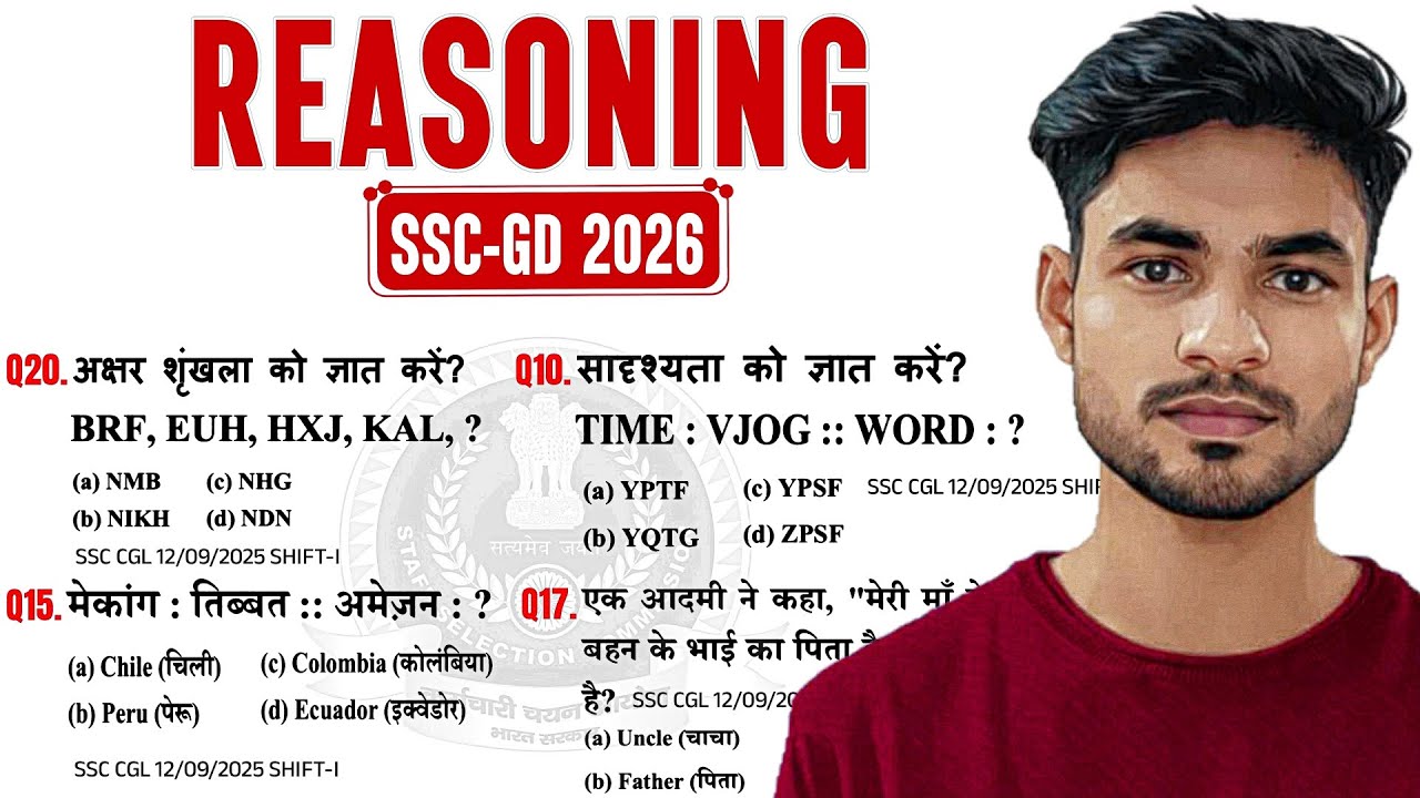 Reasoning प्रैक्टिस Set&ndash;06 | SSC-GD 2026 || Mori Classes