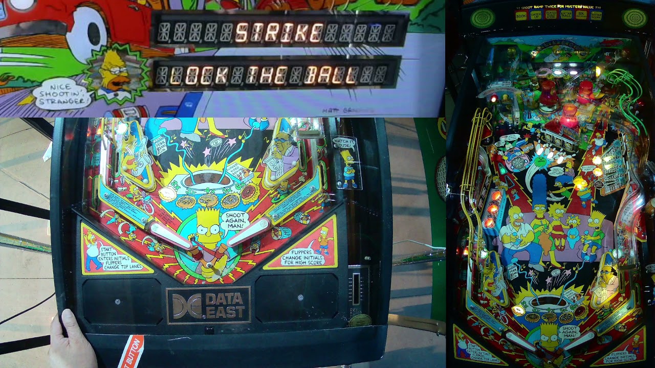 Playin Pinball The Simpsons (1990, Data East)