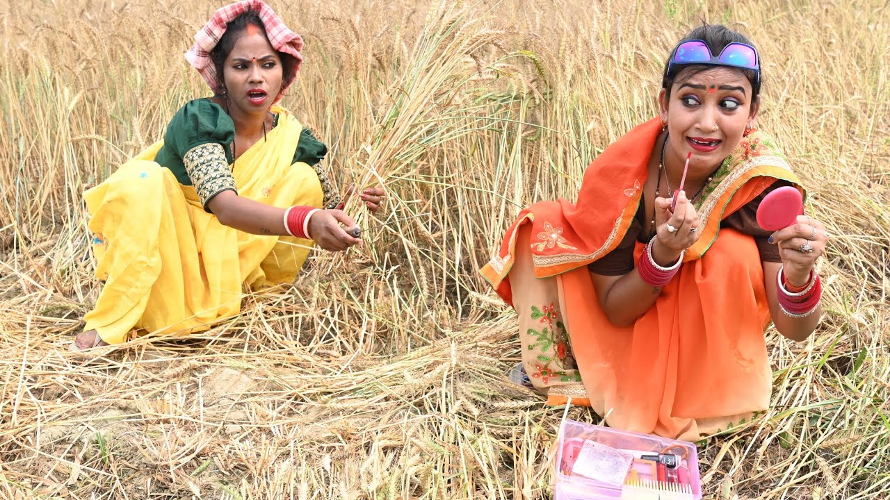 पगली पहुंची गेहूं काटने Bhojpuri chaita pagali ke new comedy video