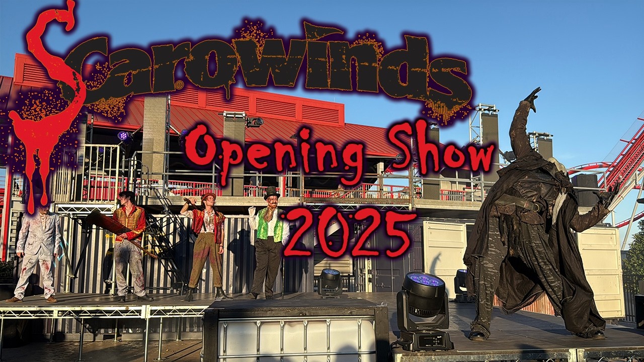 Scarowinds 25 лет страха: открытие шоу 2025