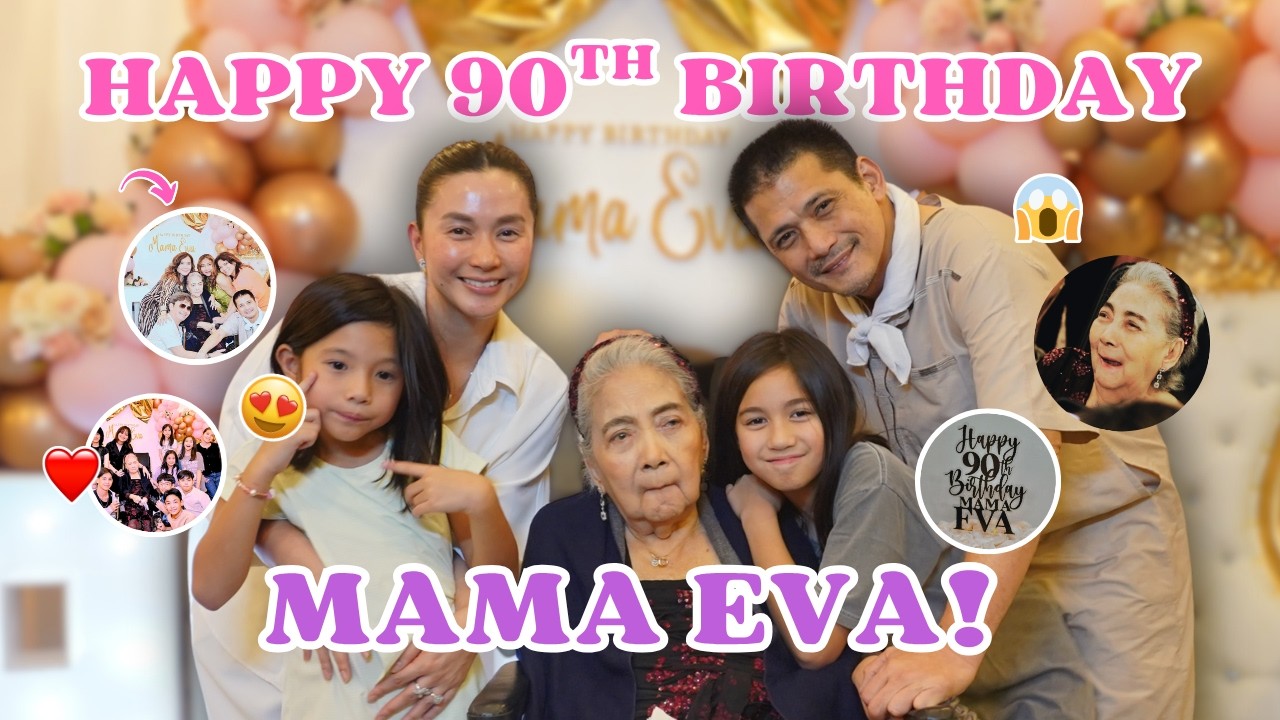 90th Birthday ni Mama Eva 💖 | Mariel Padilla Vlog