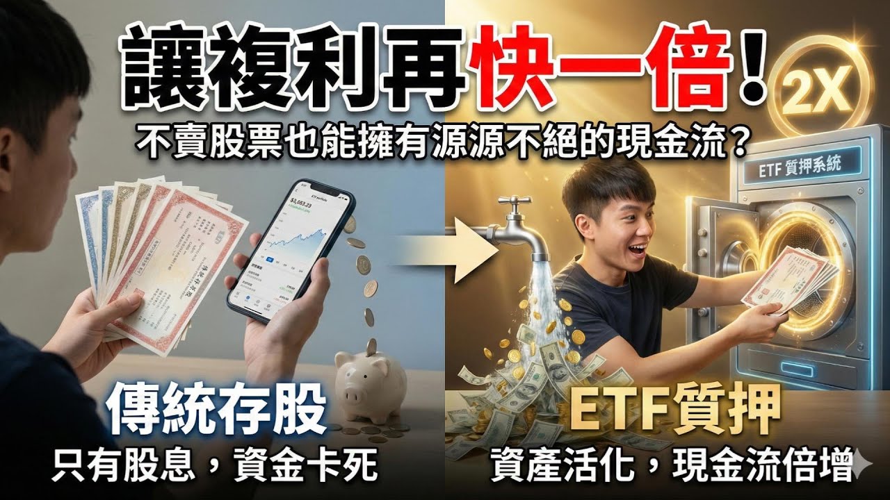 讓複利再快一倍！ETF 質押全解析：如何不賣股票也能擁有源源不絕的現金流？