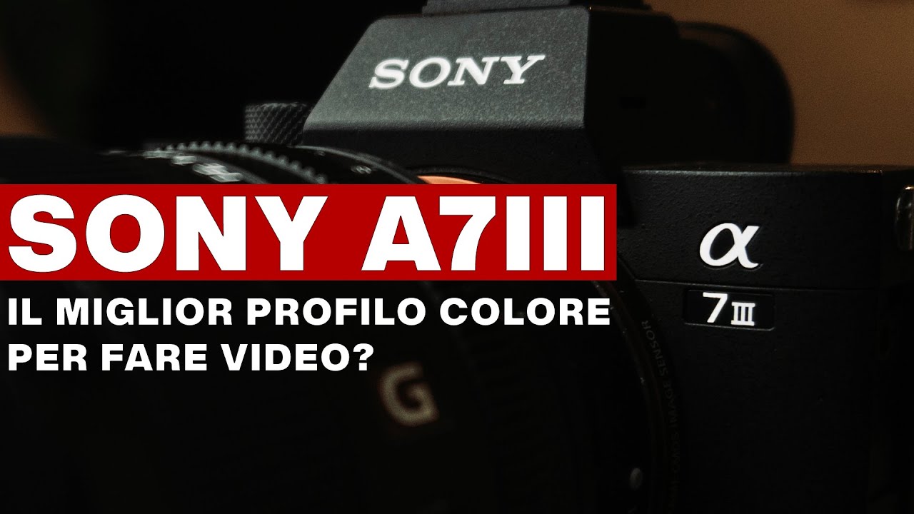 IL MIGLIOR PROFILO COLORE PER FARE VIDEO CON LA SONY A7III?