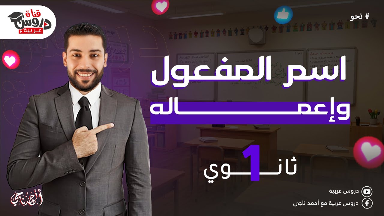 اسم المفعول | للصف الأول الثانوي | نحو | الثانوية العامة - دروس عربية