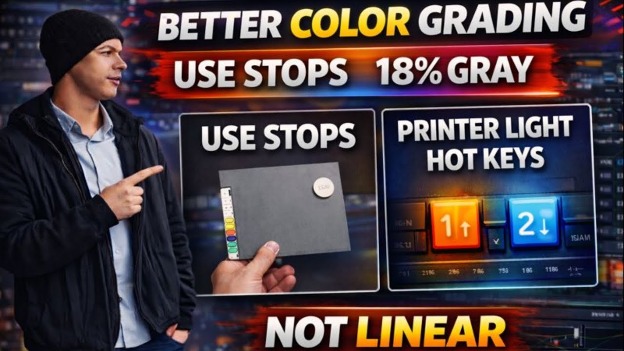 The Color Grading Method Nobody Teaches In DaVinci Resolve (Stops & Printer Lights)