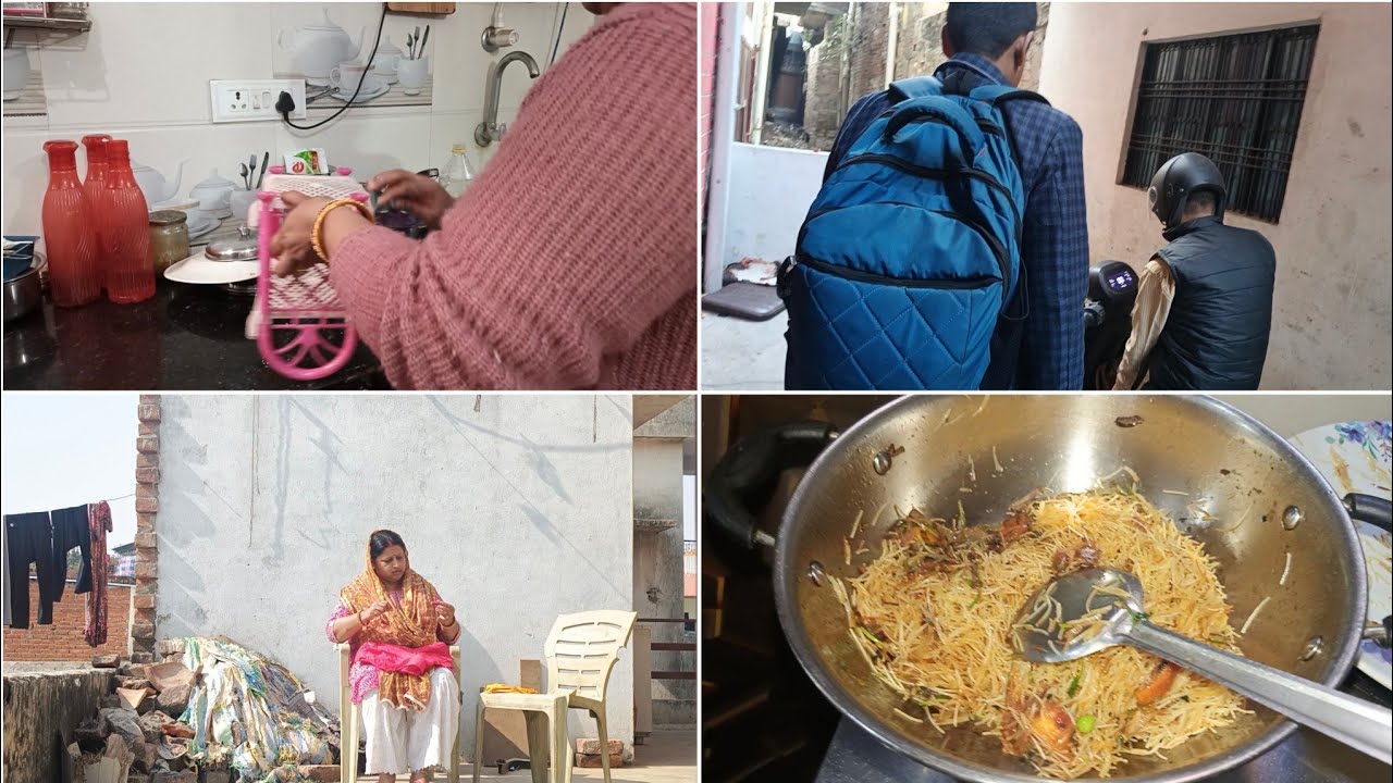सुबह उठते ही kitchen में लग जाती हुं, बच्चों का, पतिदेव का Lunch Box और घर के सारे काम।। daily vlog