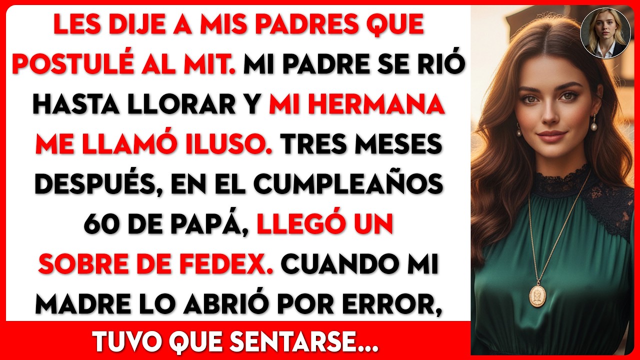 Se rieron cuando postulé a MIT. La aceptación llegó justo en el cumpleaños de papá.