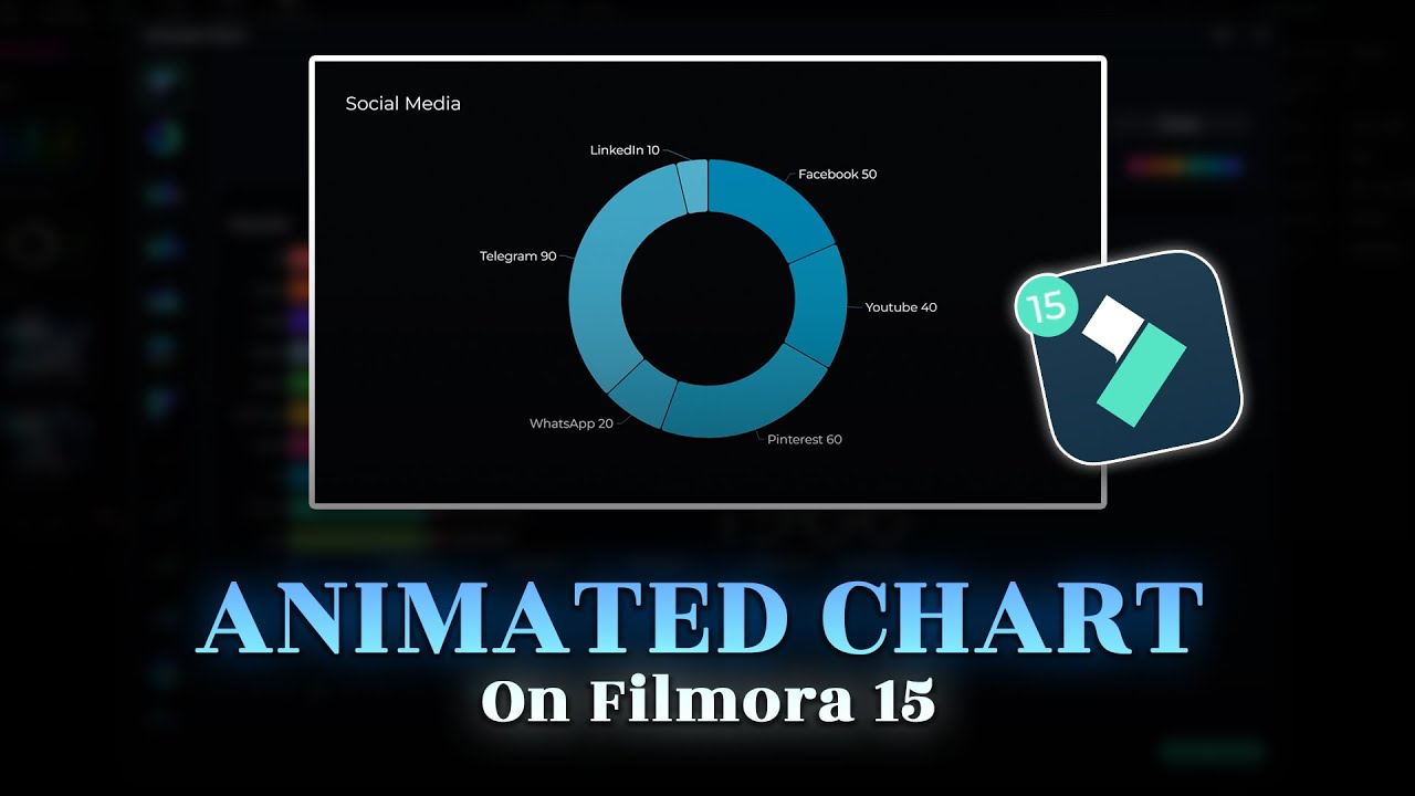 Анимированная диаграмма в Filmora 15 за 3 минуты!