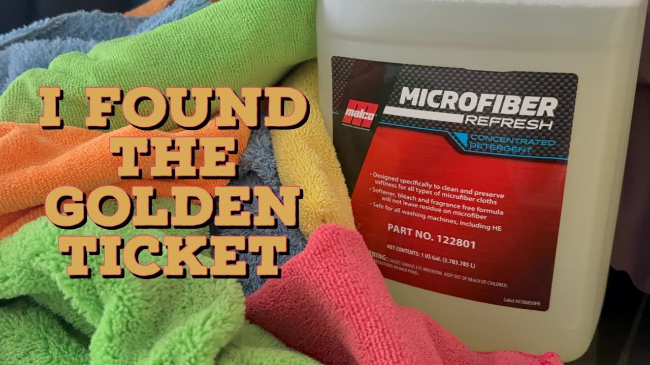 MALCO Microfiber Refresh/ Towel Detergent/ Make Towels Look New Again/ Car Cleaning Supplies