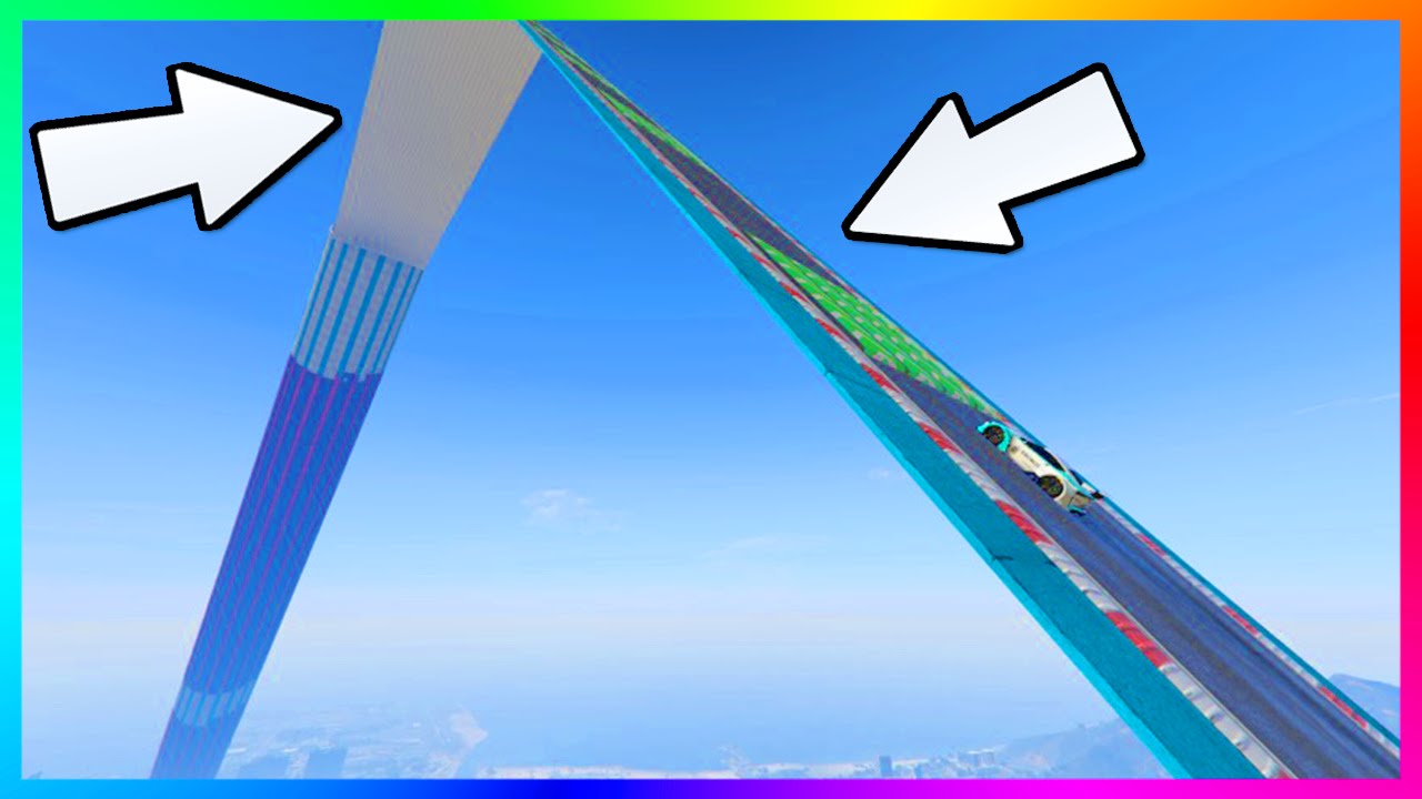 GTA 5 DLC ULTRA HARD UNRELEASED CUSTOM STUNT RACES - WORLD'S MOST DANGEROUS CAR DROP & MORE! (GTA V)