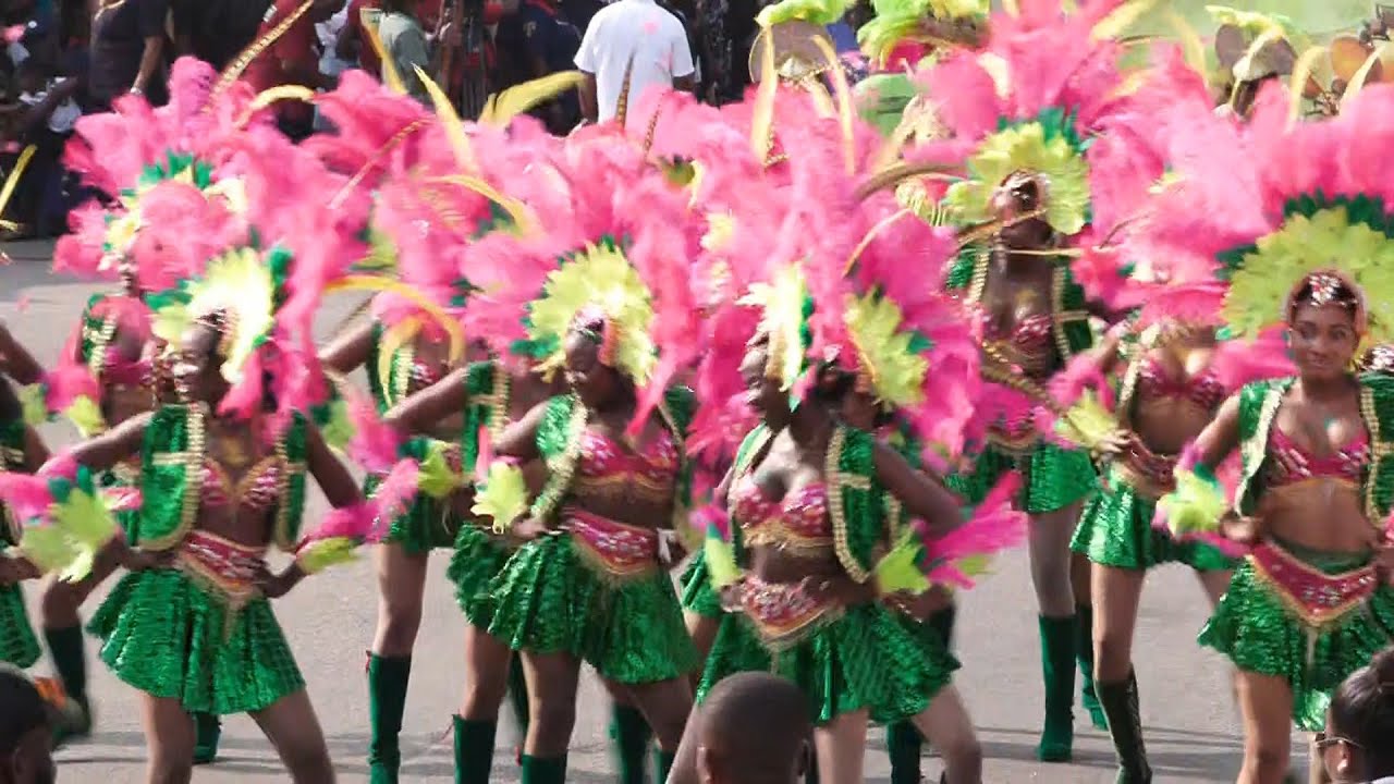 Nigerians celebrate the Calabar carnival | AFP