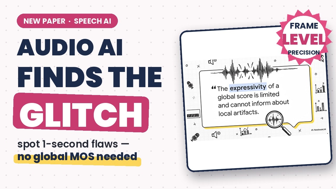 Why MOS Scores MISS Audio Flaws &mdash; Frame-Level Embeddings Fix It