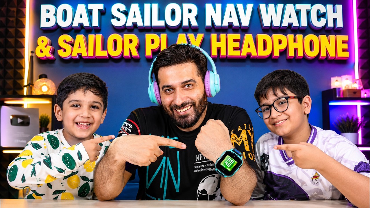 Best gift for your kids | boAt Sailor Nav Smartwatch & boAt Sailor play Headphone | Born creator