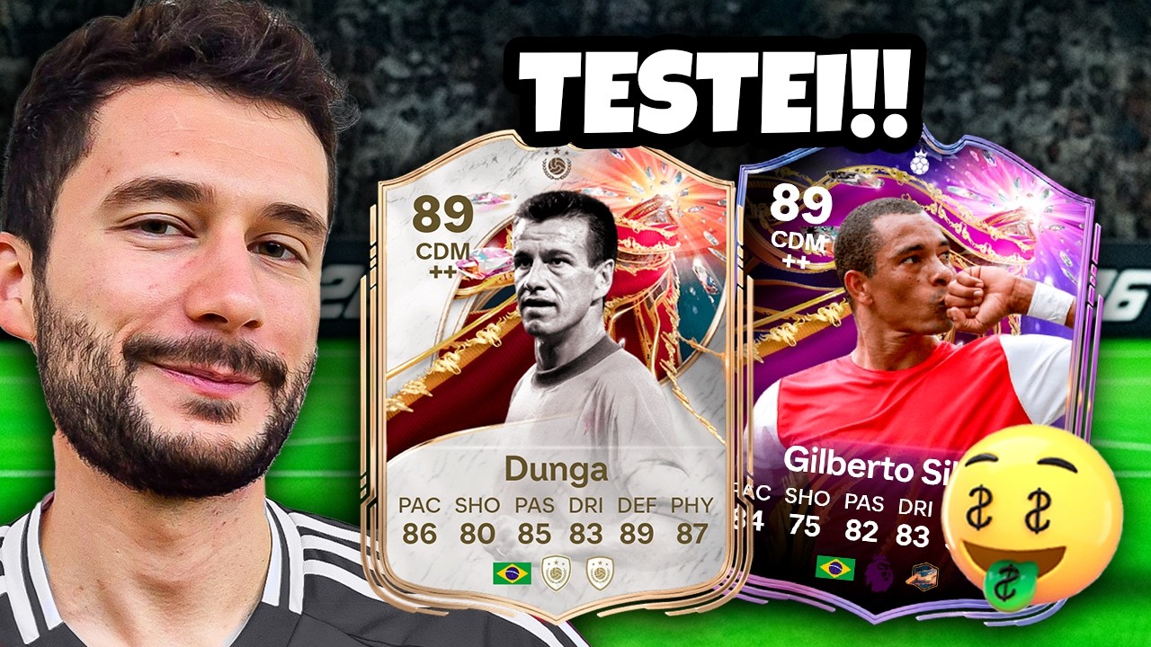 TESTEI AS NOVAS CARTAS DO DUNGA E GILBERTO SILVA 🔥