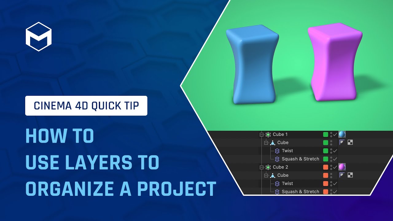 #C4DQuickTip 19: How to use Layers to organize a project in Cinema 4D