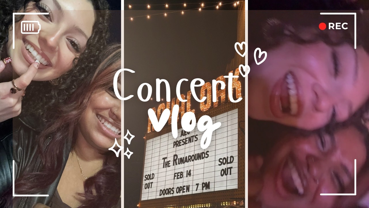 Runarounds concert vlog ♡ | my first vlog!