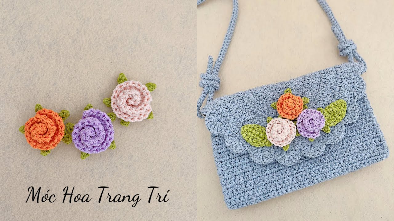 Crochet Flower | M&oacute;c hoa trang tr&iacute;